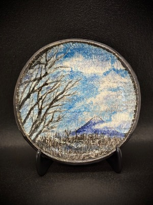 西美紀 ｜【富士山〜雲外蒼天〜】絵皿　一点物