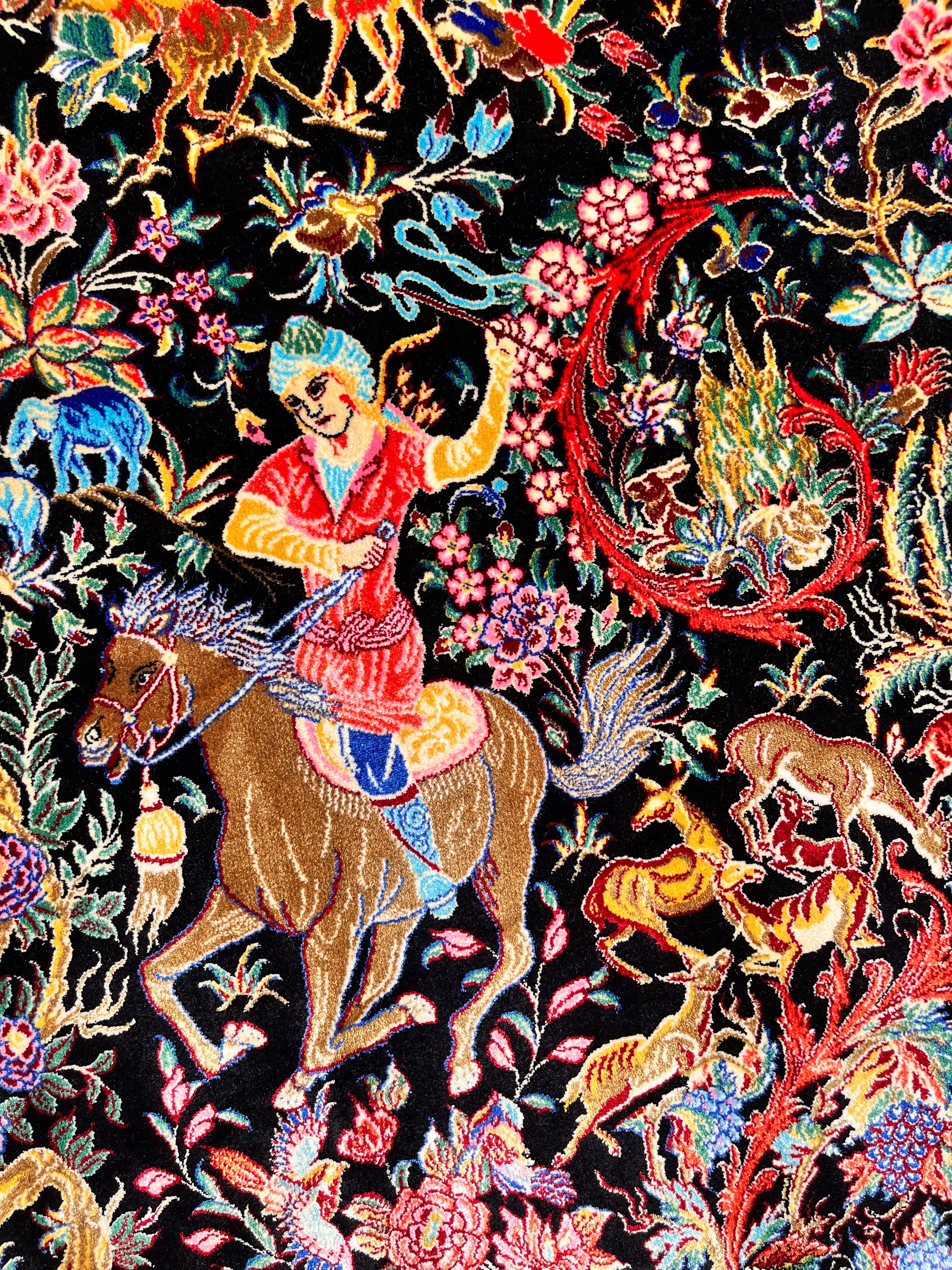 バンブーシルク仕様 高級絨毯【丸1.5m】 | zakurotokyo