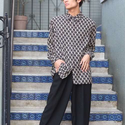 USA VINTAGE STYLE&CO COLLECTION WOMAN PATTERNED DESIGN SHIRT/アメリカ古着柄デザインシャツ