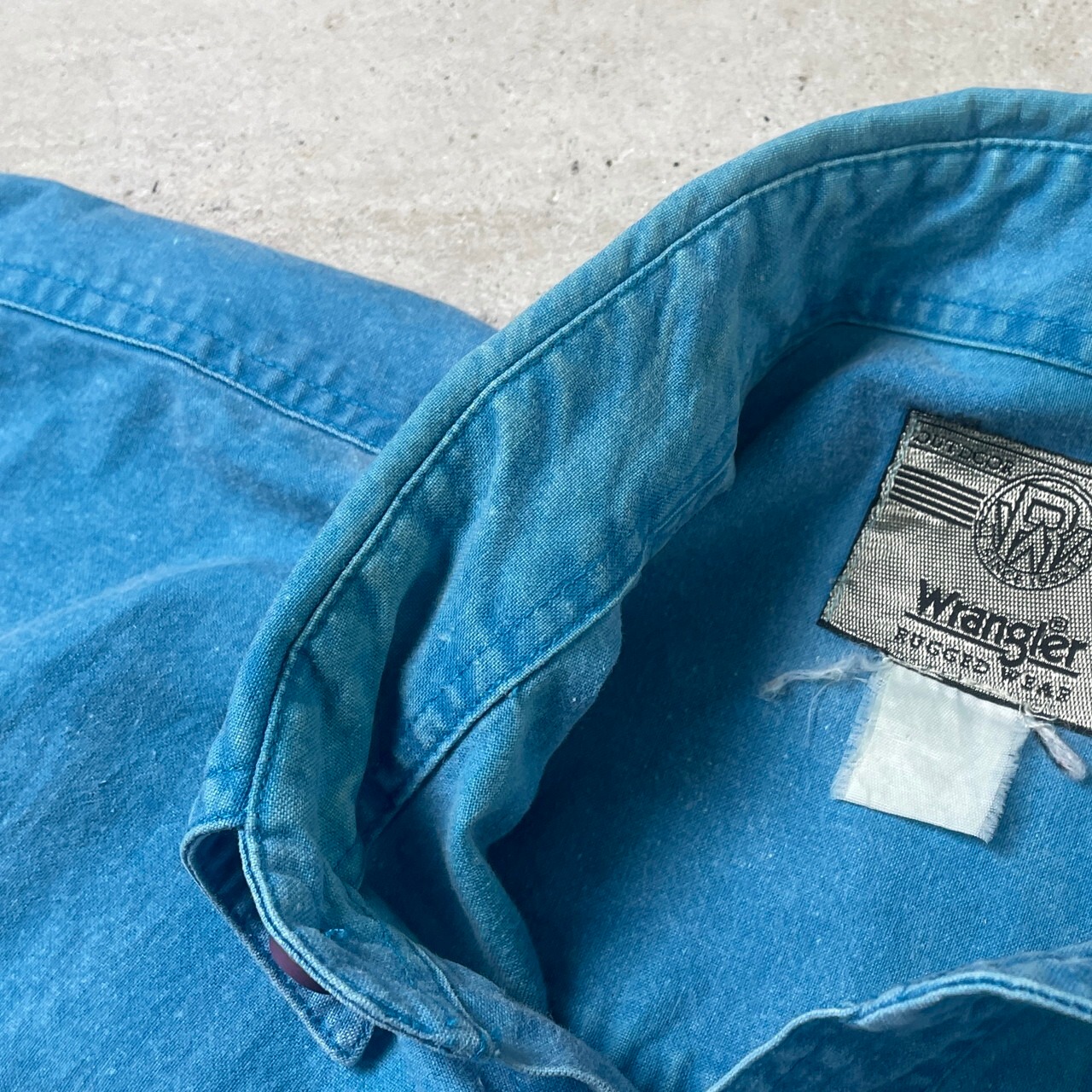 90年代 Wrangler RUGGED WEAR ラングラー 半袖アウトドアシャツ 変形 