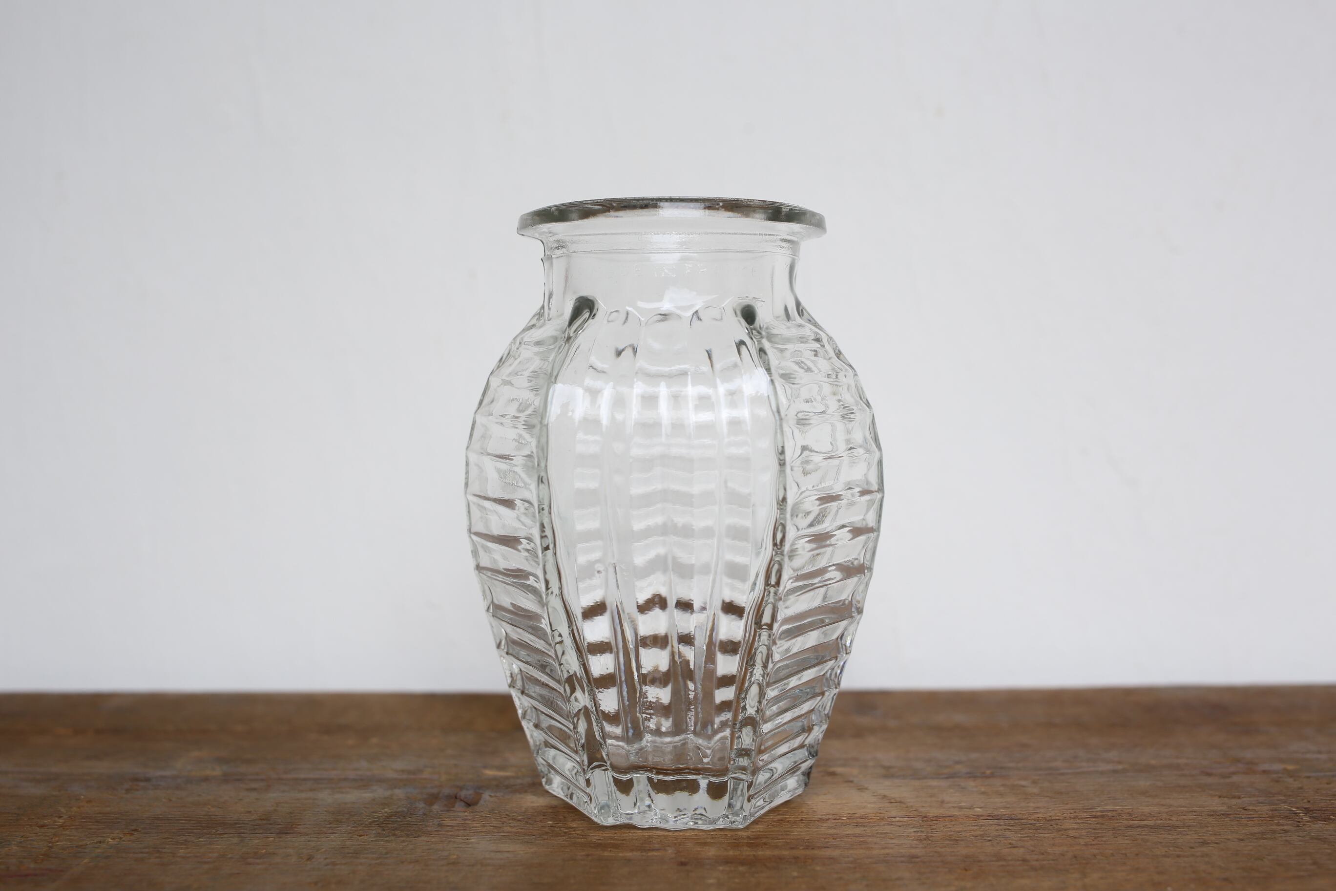 フランス アンティーク ヴィンテージ ヒヤシンスポット(大) 透明 N-02519