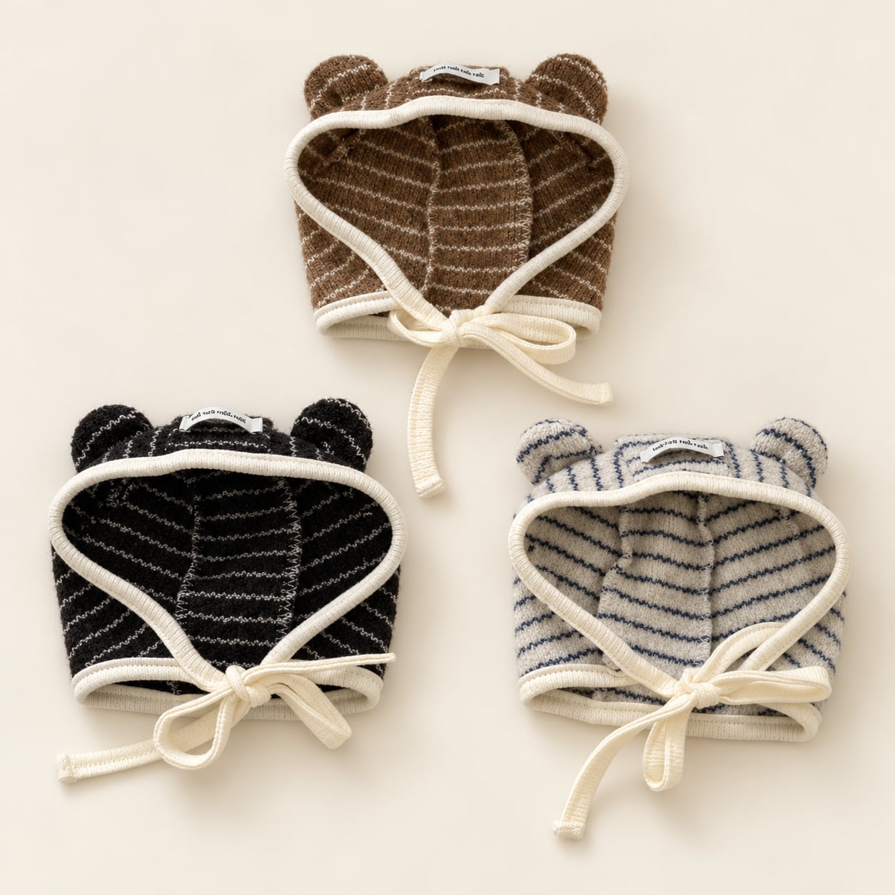 予約【tak!tak!tak!tak!】Melt Stripe Series｜bear bonnet