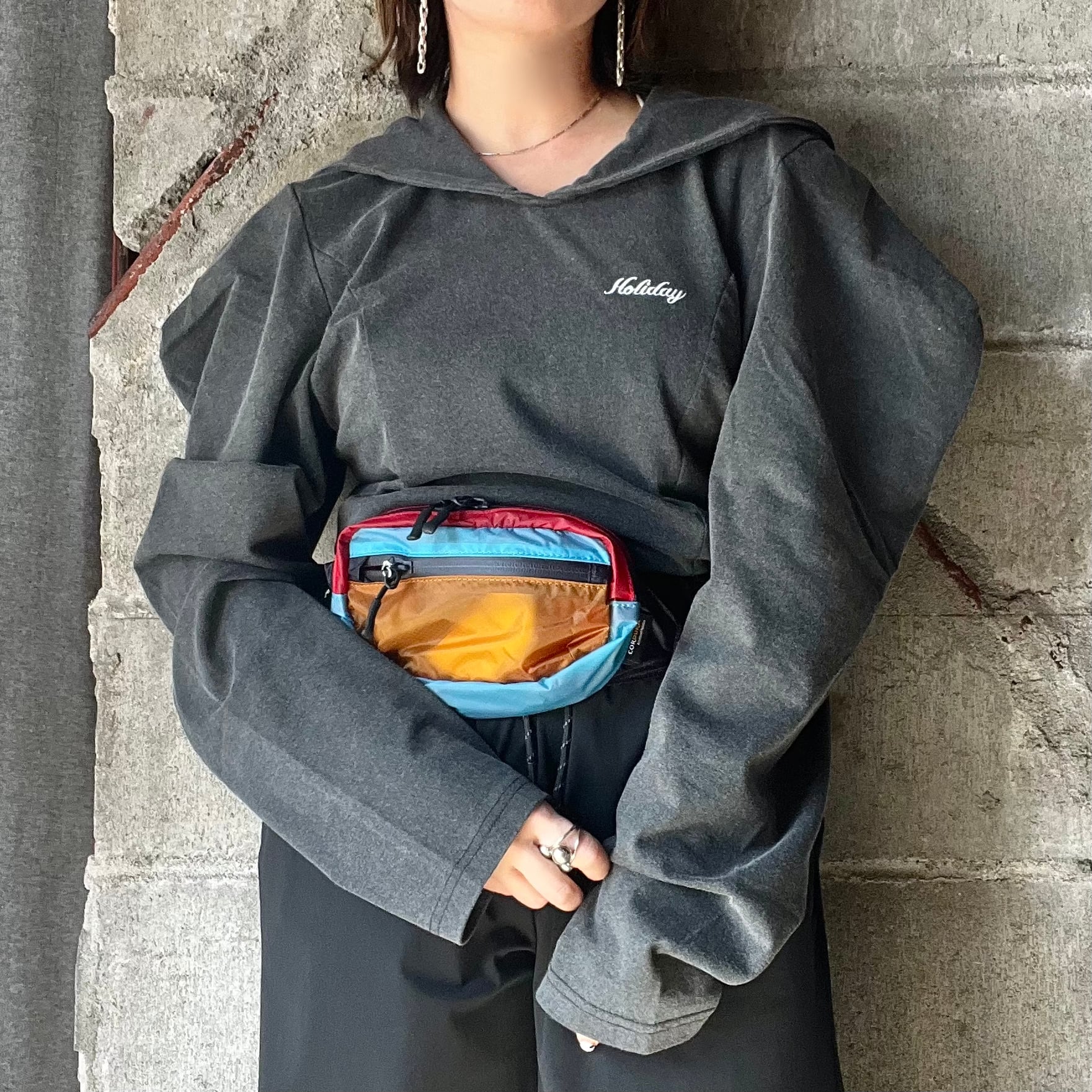 トップス HOLIDAY SUPER FINE DRY SAILOR COLLAR HOLIDAY】 SUPER FINE DRY SAILOR COLLAR L/S TOPS（BLACK） | olaf