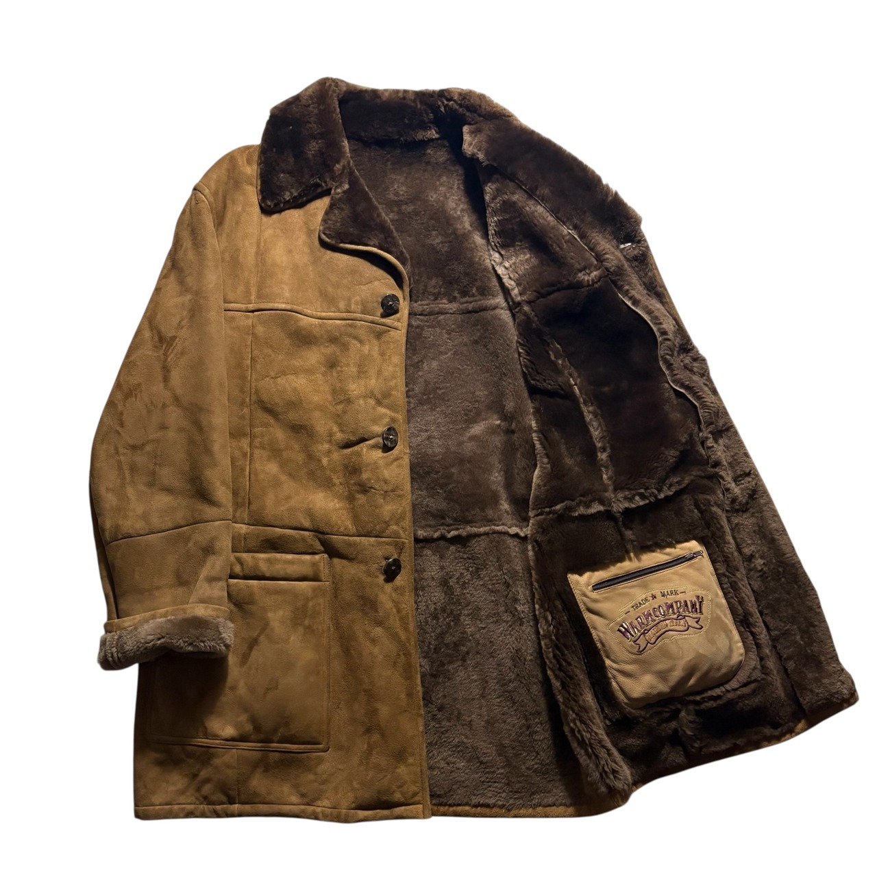 Made in Italy brown mouton coat