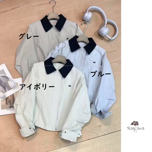 カラーブロック 刺繍ジャケット 3col Y 260028