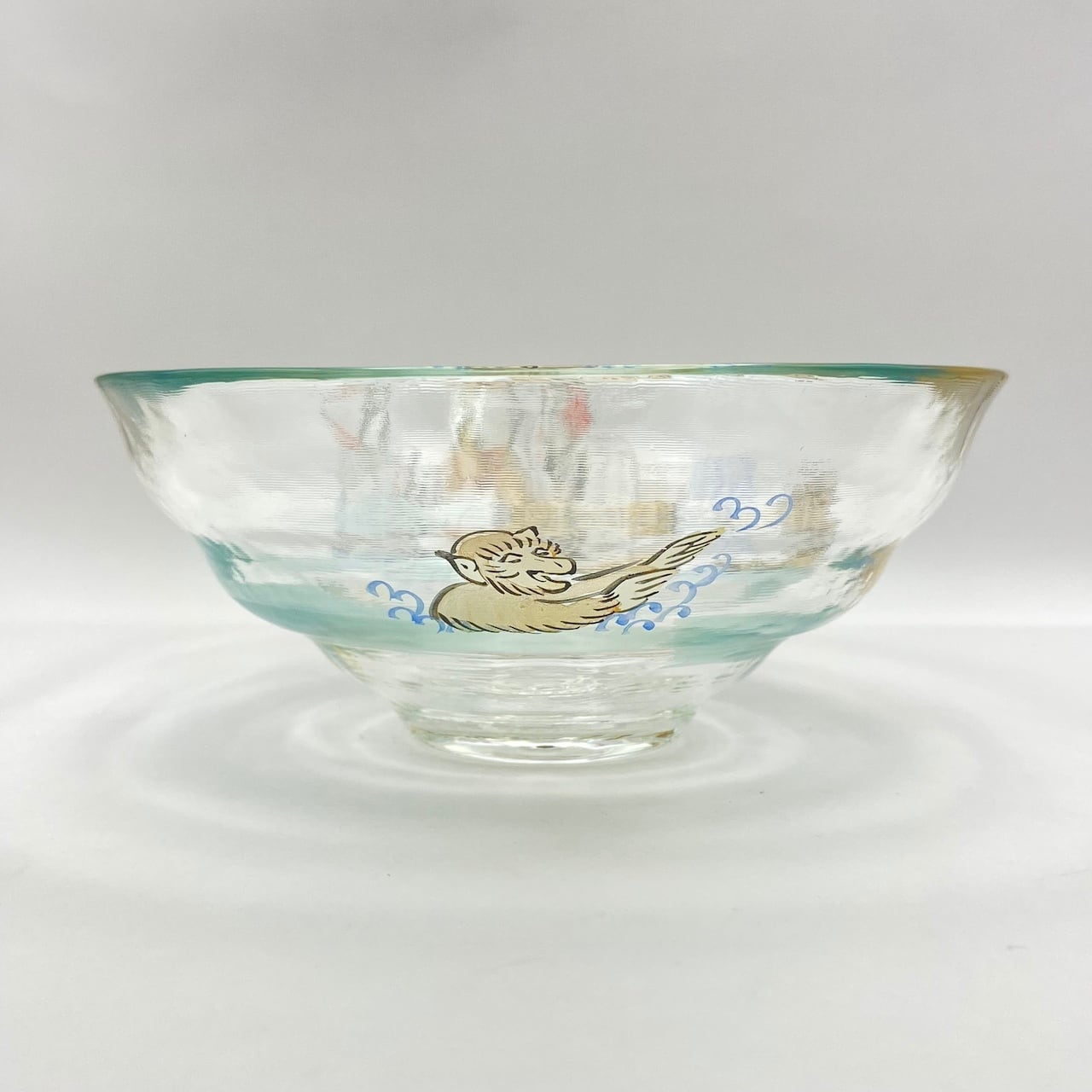 新品】ガラス平茶碗 動物水遊び 小手鞠窯 紙箱入【耐熱】 | 茶道具 錦玉堂