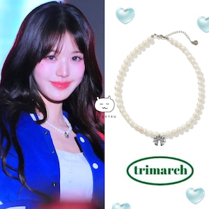 ★IVE ウォニョン 着用!!【TRIMARCH】Damsel necklace / Silver