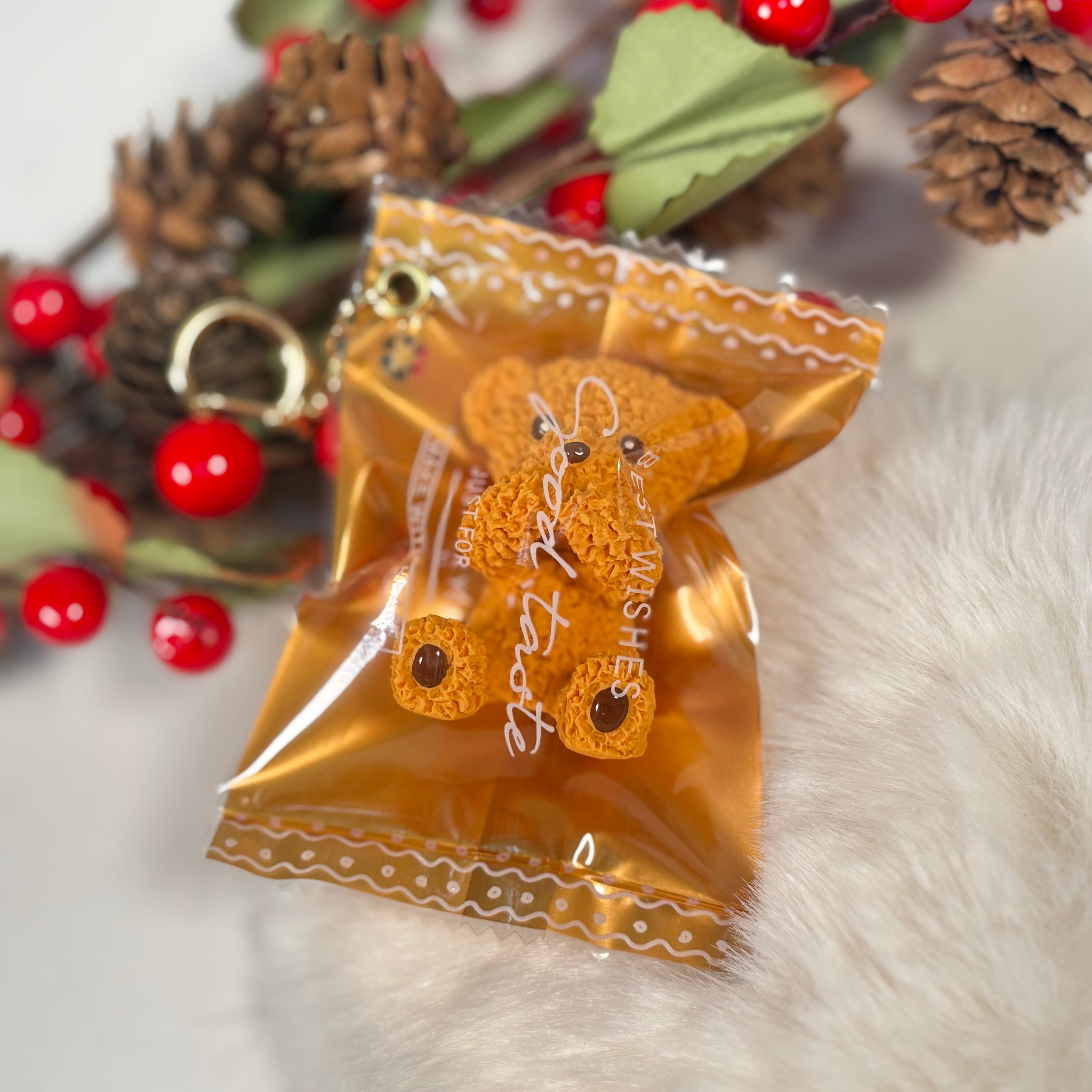 くまさんチョコキーホルダー お口隠したVer