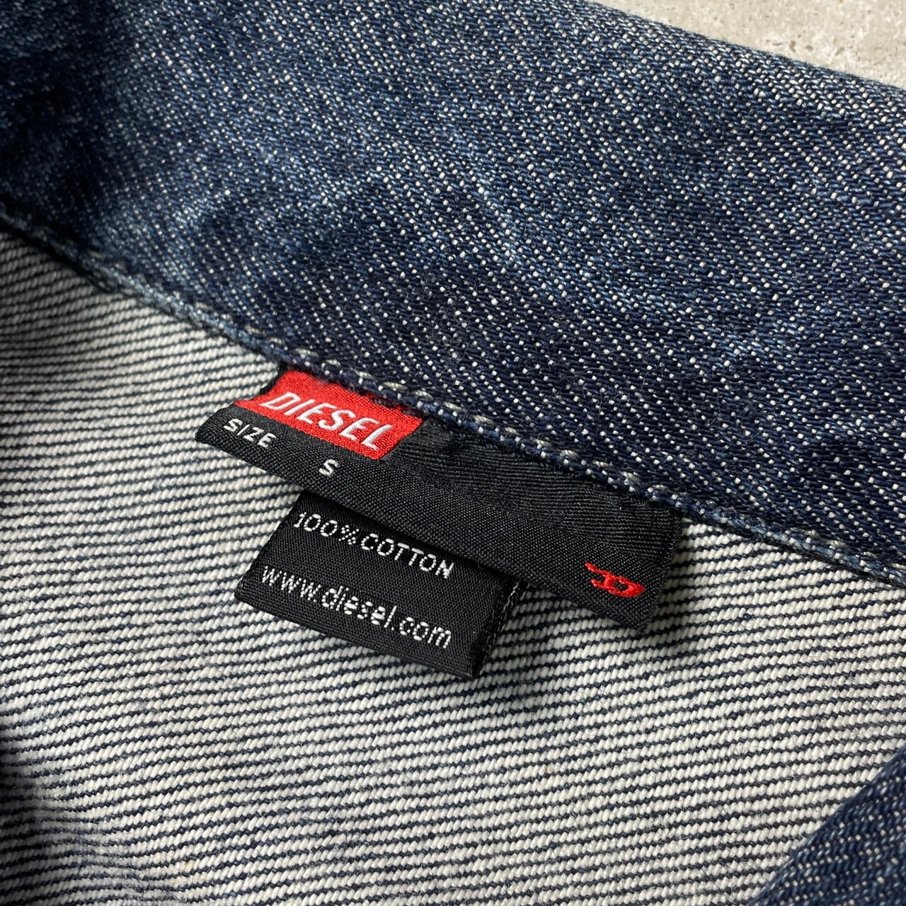 00年代 DIESEL デニムジャケット メンズS レディースM相当 古着 00s 