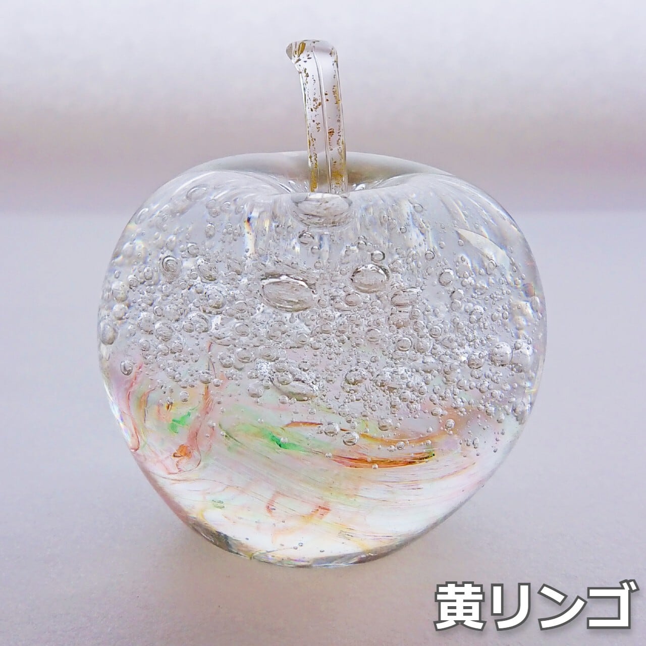 AI DIY・工具・ガーデン フルーツ 吹きガラス真鍮細工 果物 林檎