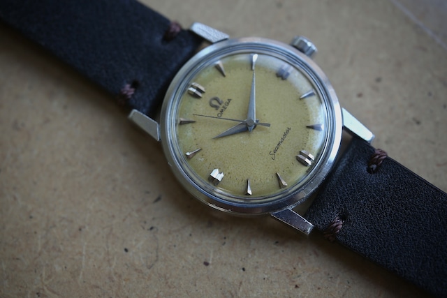 【OMEGA】 1958年製 オメガ シーマスター ”ブラウンエイジング” 砲丸インデックス×楔インデックス ビッグシーホース / Vintage watch / Seamaster / Cal.520