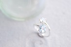 【ONE-OF-A-KIND】2 stones  ring #10 SV950 <aquamarine & labradorite> / リング ＜アクアマリン & ラブラドライト＞