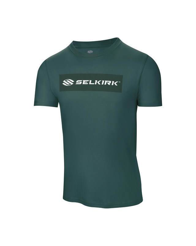 Selkirk Sport Sideline Soft Cotton Short Sleeve Tee Green ピックルボール