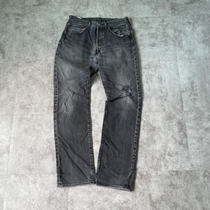 襤褸 ブラックデニム リーバイス 501【W31 L32】 levi's
