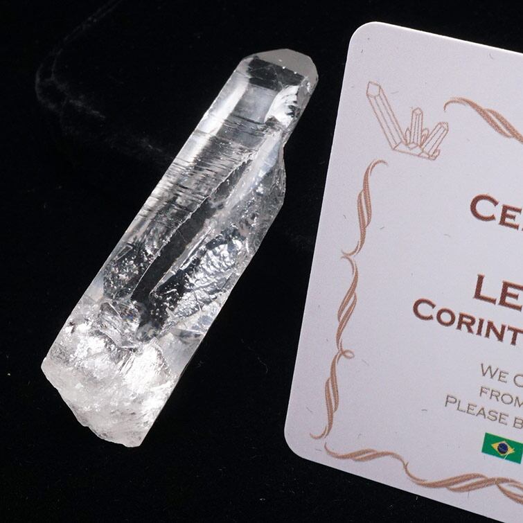 レムリアンシード 水晶 原石 ブラジル ミナスジェライス州 コリント産 証明書付属 一点物 271-674