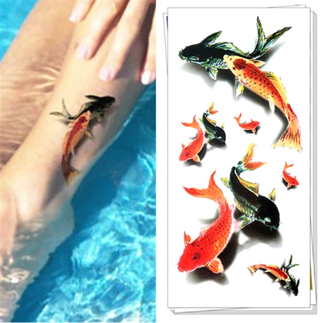 タトゥー シール 3d 魚 鯉 コイ こい ボディシール Tatoo 入れ墨 刺青 防水 オマケ付 ちゅらネット にふぇーでーびる タトゥー シール 3d 魚 鯉 コイ こい ボディシール Tatoo 入れ墨 刺青 防水 オマケ付 ちゅらネット にふぇーでーびる