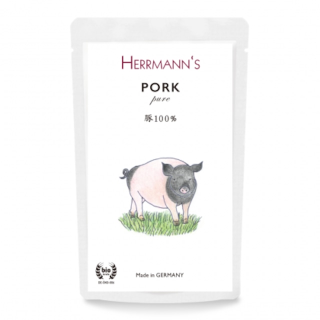 ヘルマン ピュア豚肉100%（パウチ120g）◾️犬猫◾️