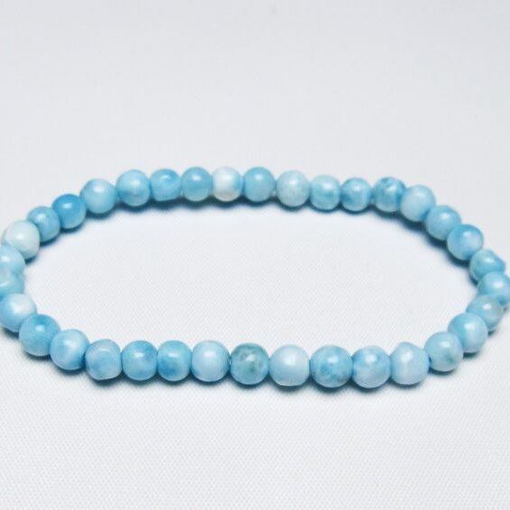 ラリマー ブレスレット 5mm 一点物 メール便可 [M便 1/10] 111-47966