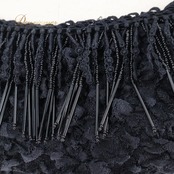 社交ダンス 衣装 ラテン ドレス ワンピース パーティドレス 黒 レース フリンジ ダンス パーティ 発表会 長袖 ブラックパンサー 日本製 ブラック系 社交ダンス 衣装 パーティ ワンピース ステージ衣装 ダンスウェア フリンジデザイン パーティ用ドレス エレガント 黒ドレス ロマンティック 発表会用