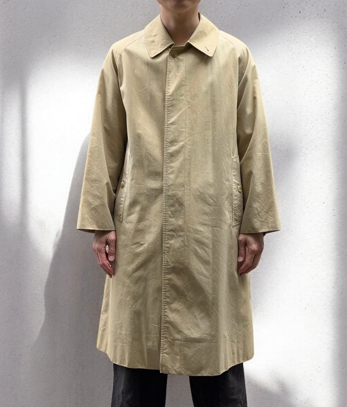 70〜80's イギリス製 Brooks Brothers Wool Balmacaan Coat 40
