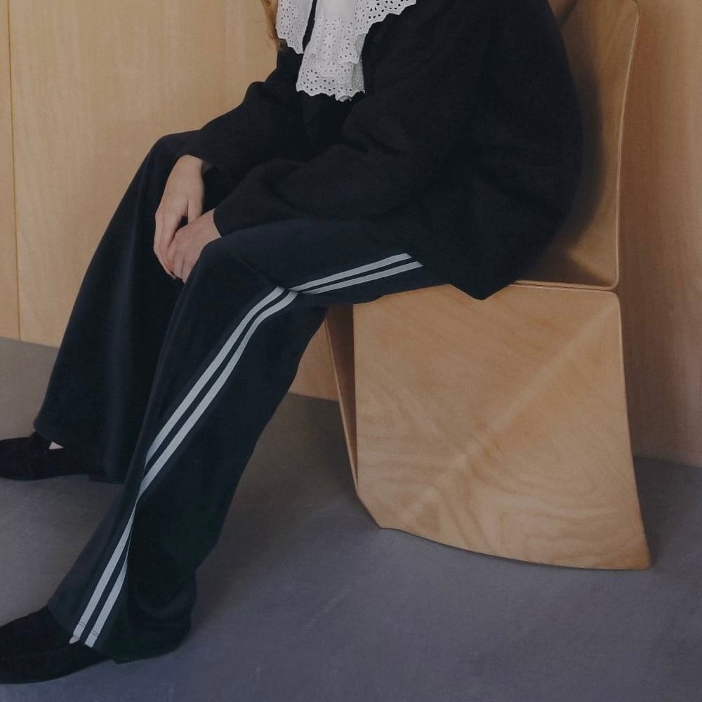 【 anuke 】Velour Track Pants