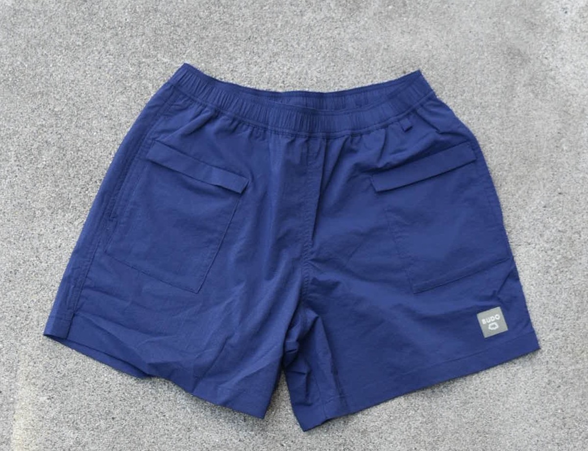 ＜MICRO CHECK LIGHT SHORTS ＋ADD＞:black×navy | BUDO【running&outdoor wear ...