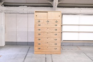 高級 加茂箪笥 桐箪笥 吉沢昭次 作 8段 147万 引き出し 昇り箪笥 タンス 和家具 伝統 収納 チェスト 衣装 整理 工芸品 着物【中古家具/中古インテリア/USED家具ユーズド家具/リサイクル】