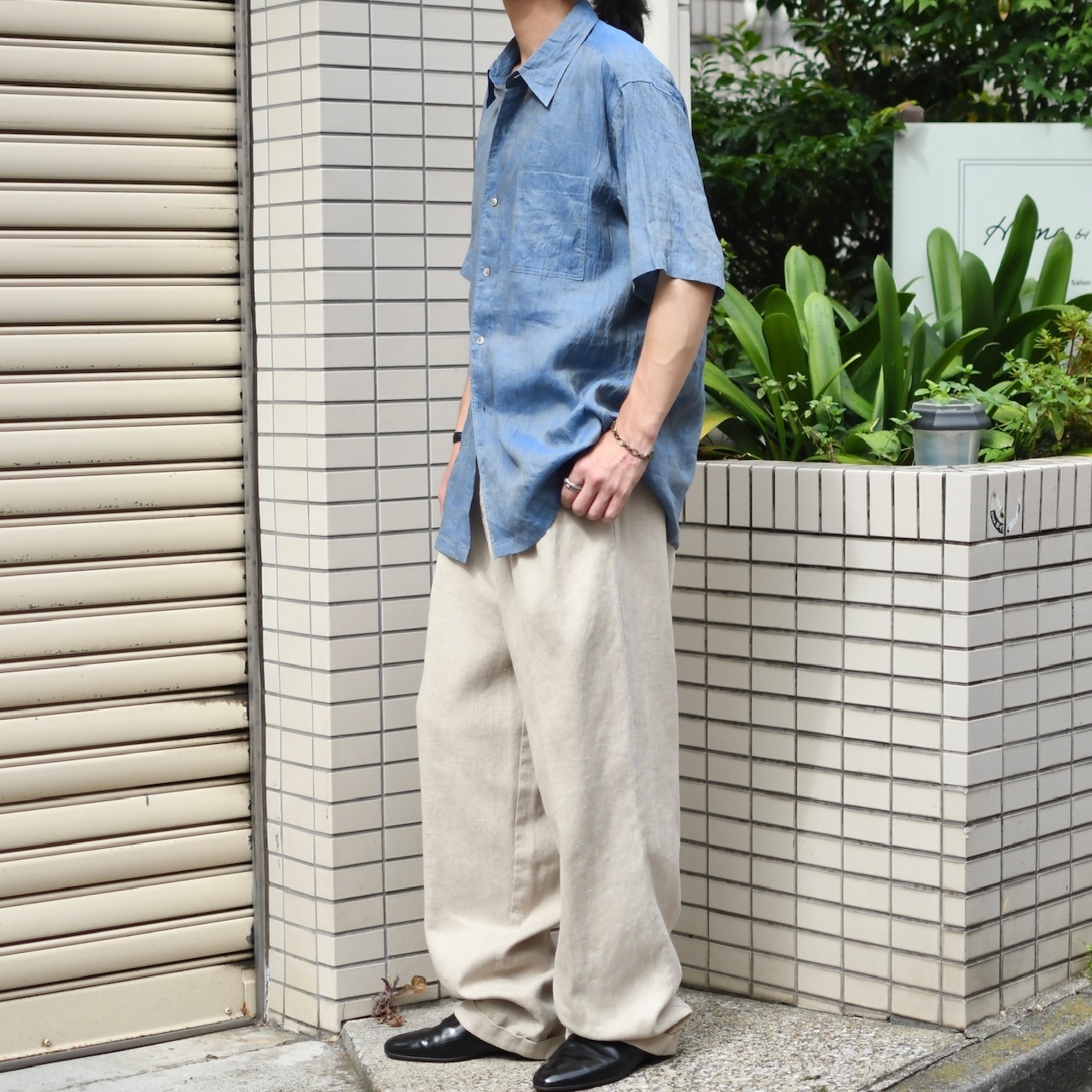 design iridescence shirt blue