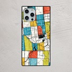 受注生産 iPhoneケース カラフル街区の都市地図｜都市地図 UMAP005B