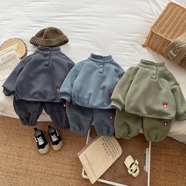 【冬作】フリースカジュアル セットアップ