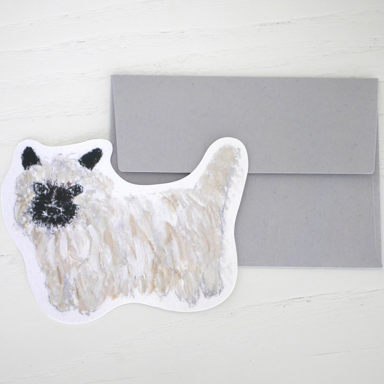 メッセージカード03 ケリー・テリアのユキマルちゃん〔封筒付〕 - 5