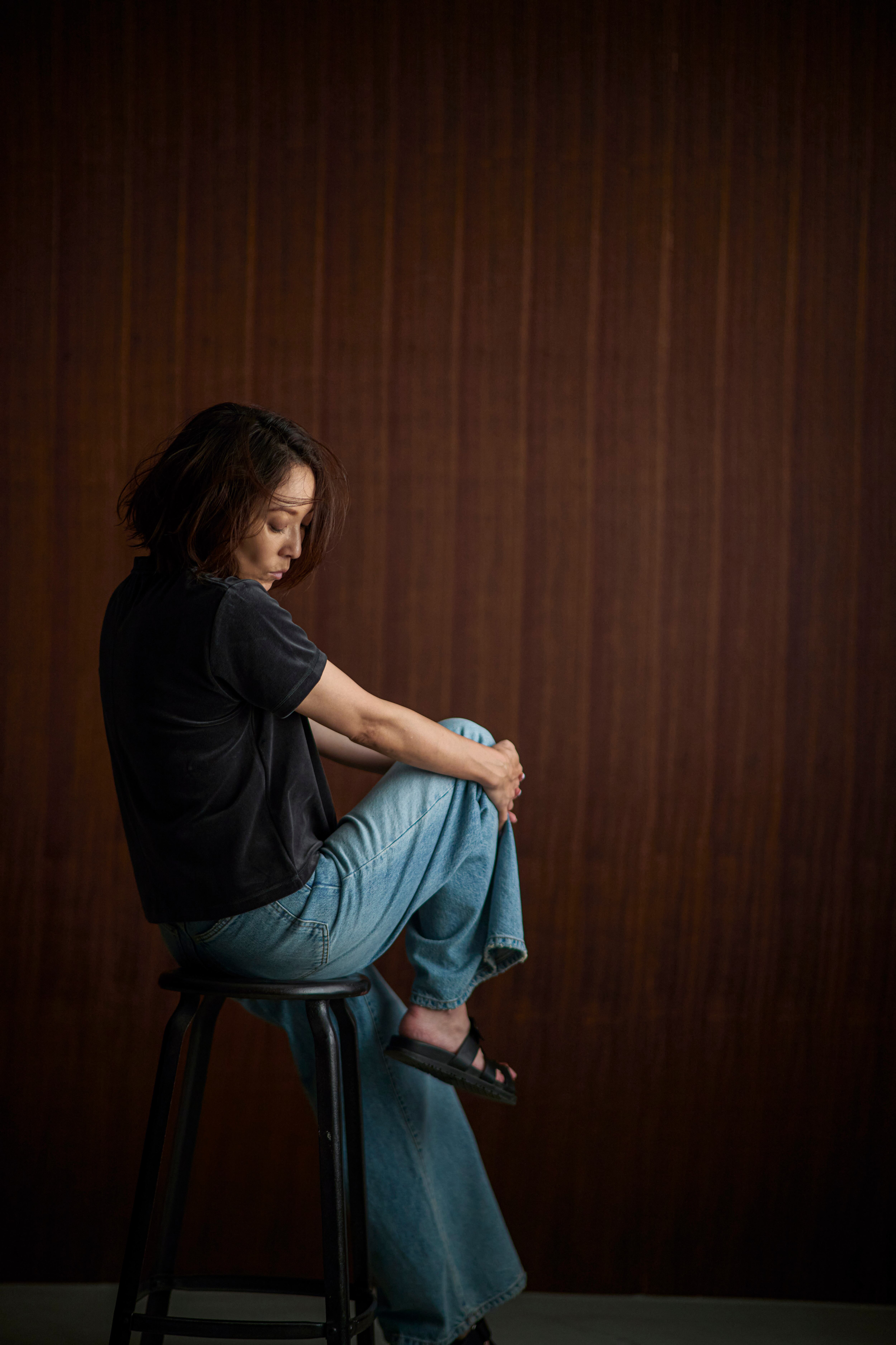 velour simple comfortable Tee(3色） | meravel