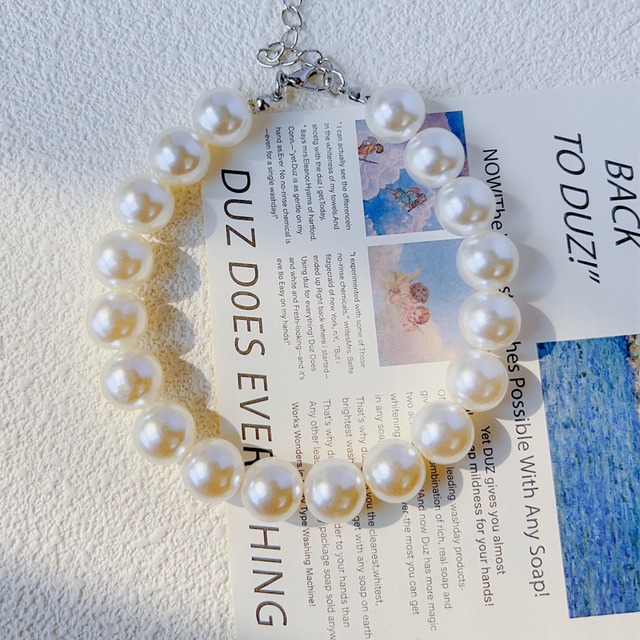 ペット用パール調ネックレス　00899