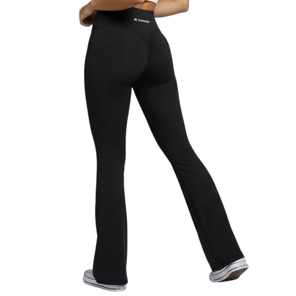 美尻フレアパンツ ブラック | Be yourself