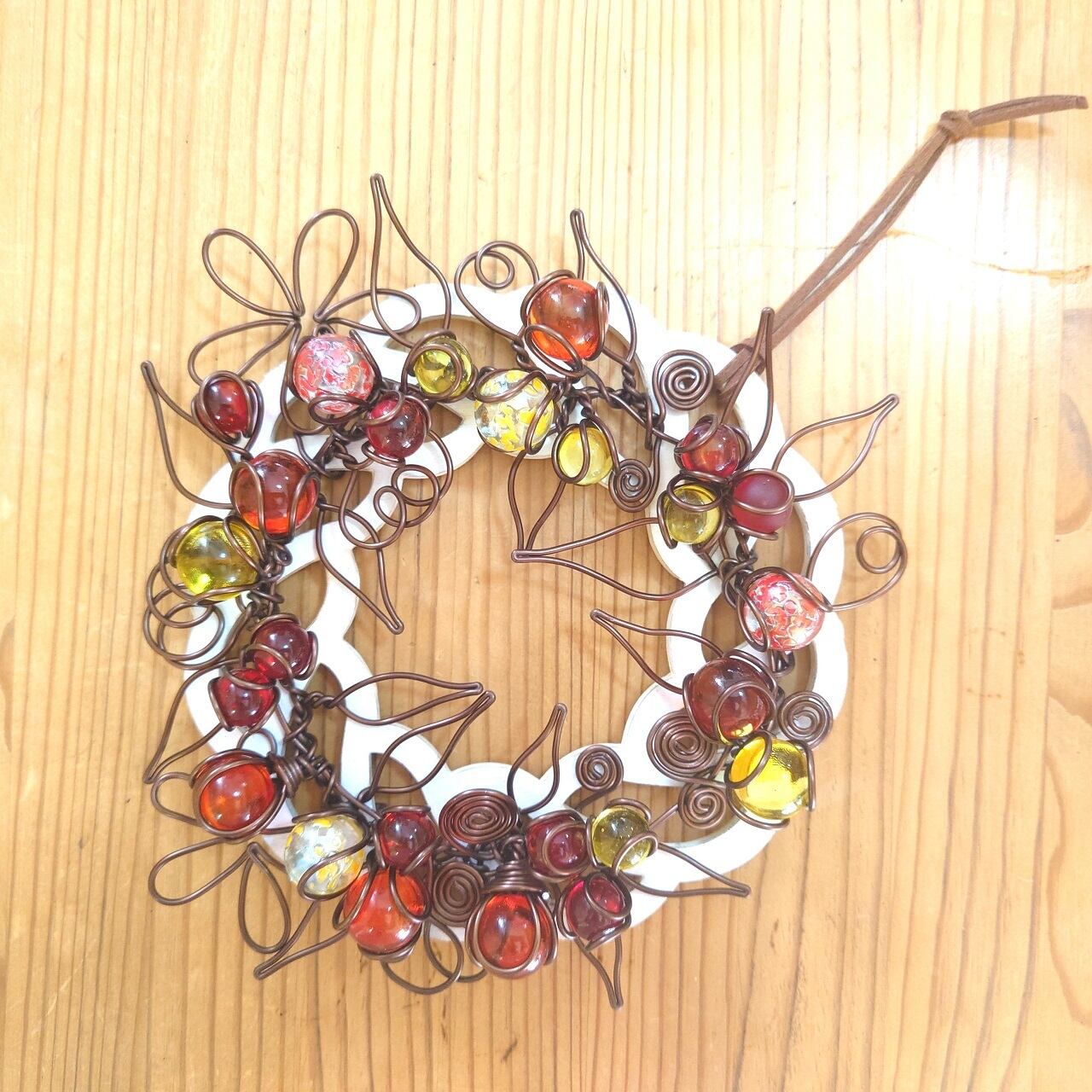 壁掛け | Bel Bilia toytoy 気まぐれ縁リース【ホワイトリース】白