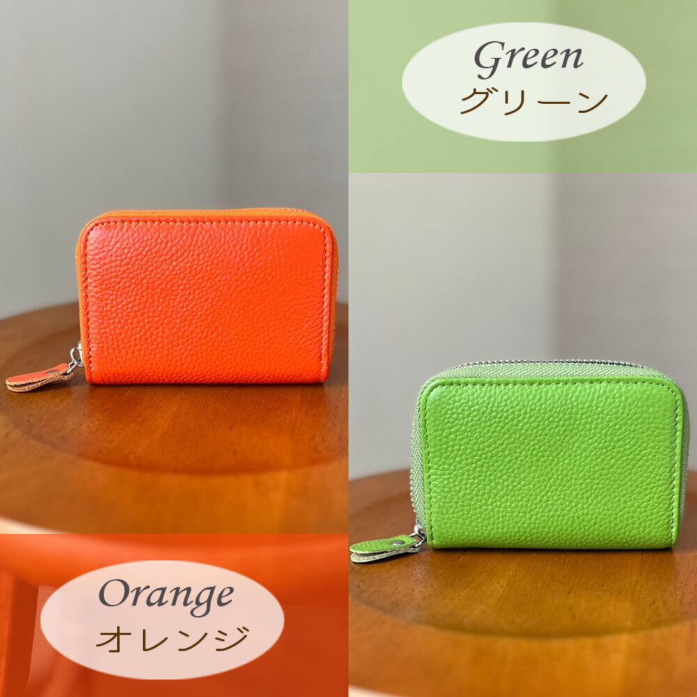 WACHIFIELD 灰皿ケース　レザーケース 2色セット　オレンジ&緑 名入れ】ネクタイケース ウォッチケース 腕時計ケース 円筒形 ハード