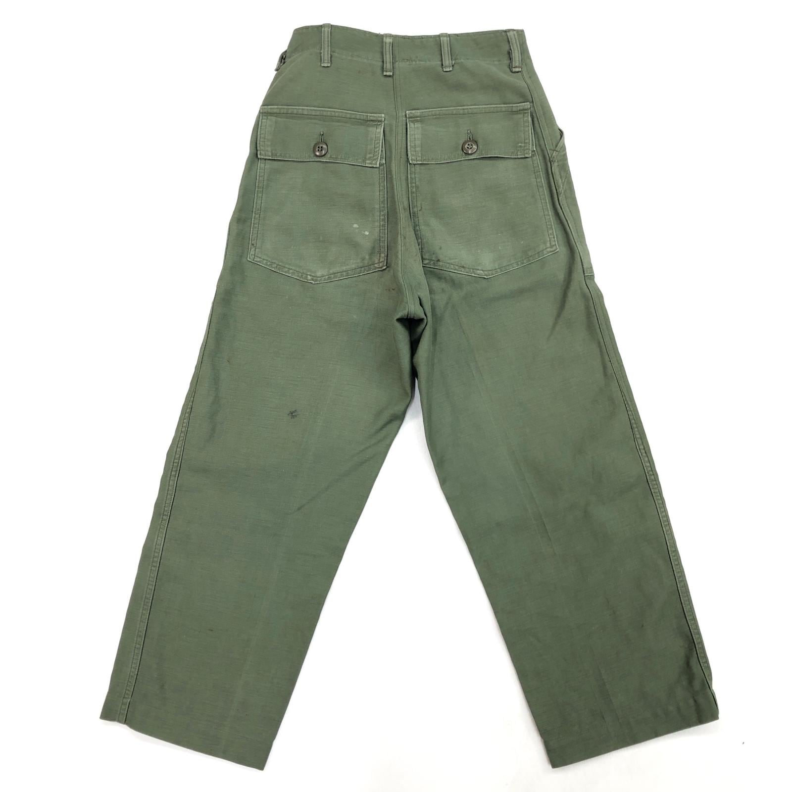 U.S.ARMY 60-70年代 OG-107 ベイカーパンツ W25 L23-24 相当 小さい