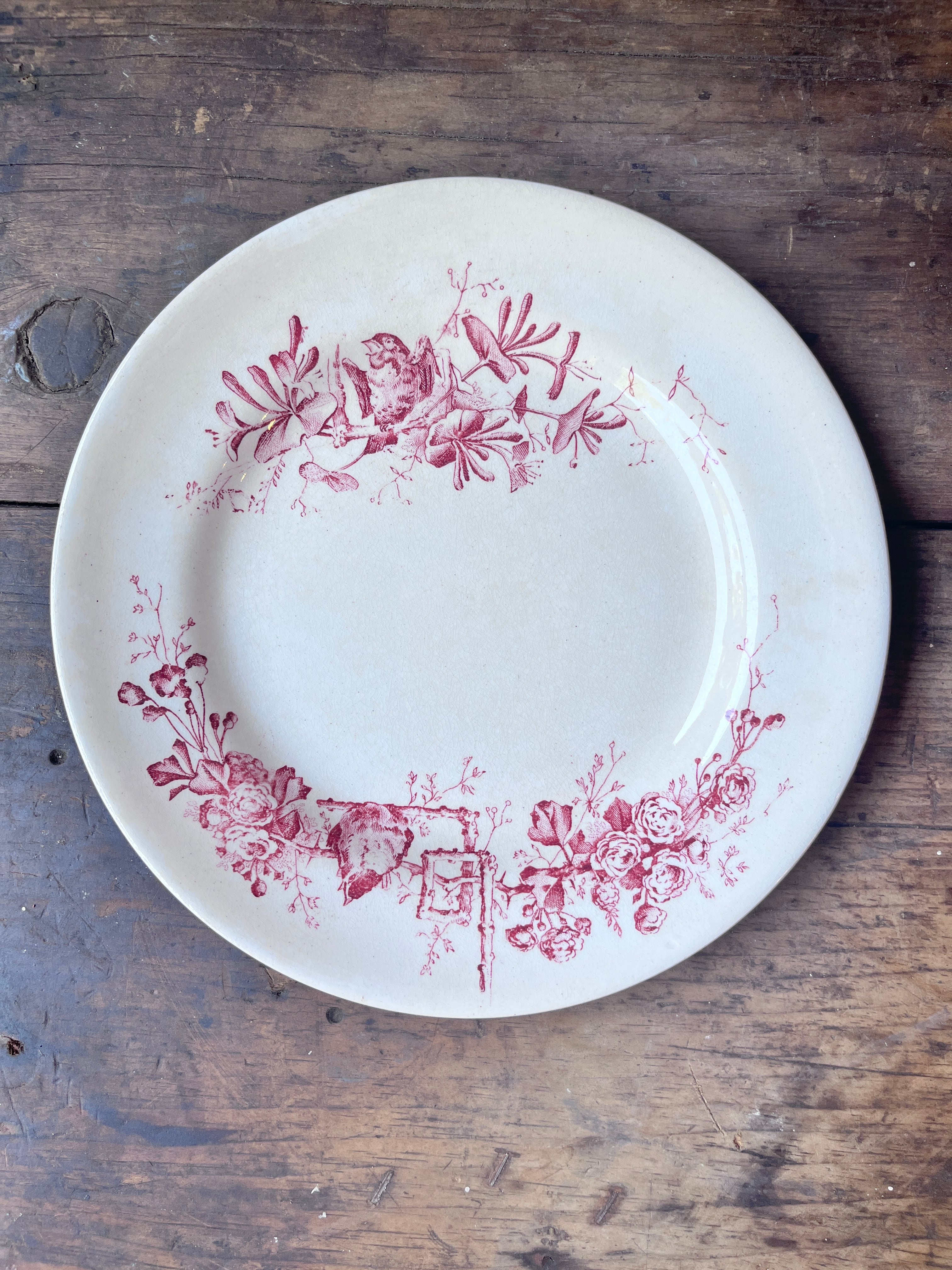 E Bourgeois plate 23.5＜エミール・ブルジョワ・フランスアンティーク