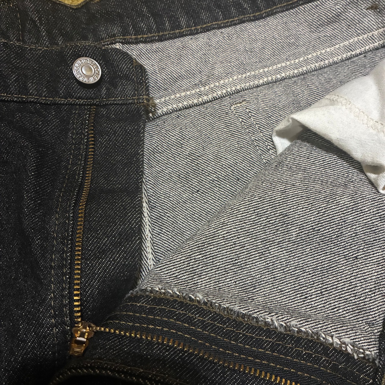 90s USA製　Levi’s 550先染めブラック　W42 極太　ワンウォッシュ　ミントコンディション