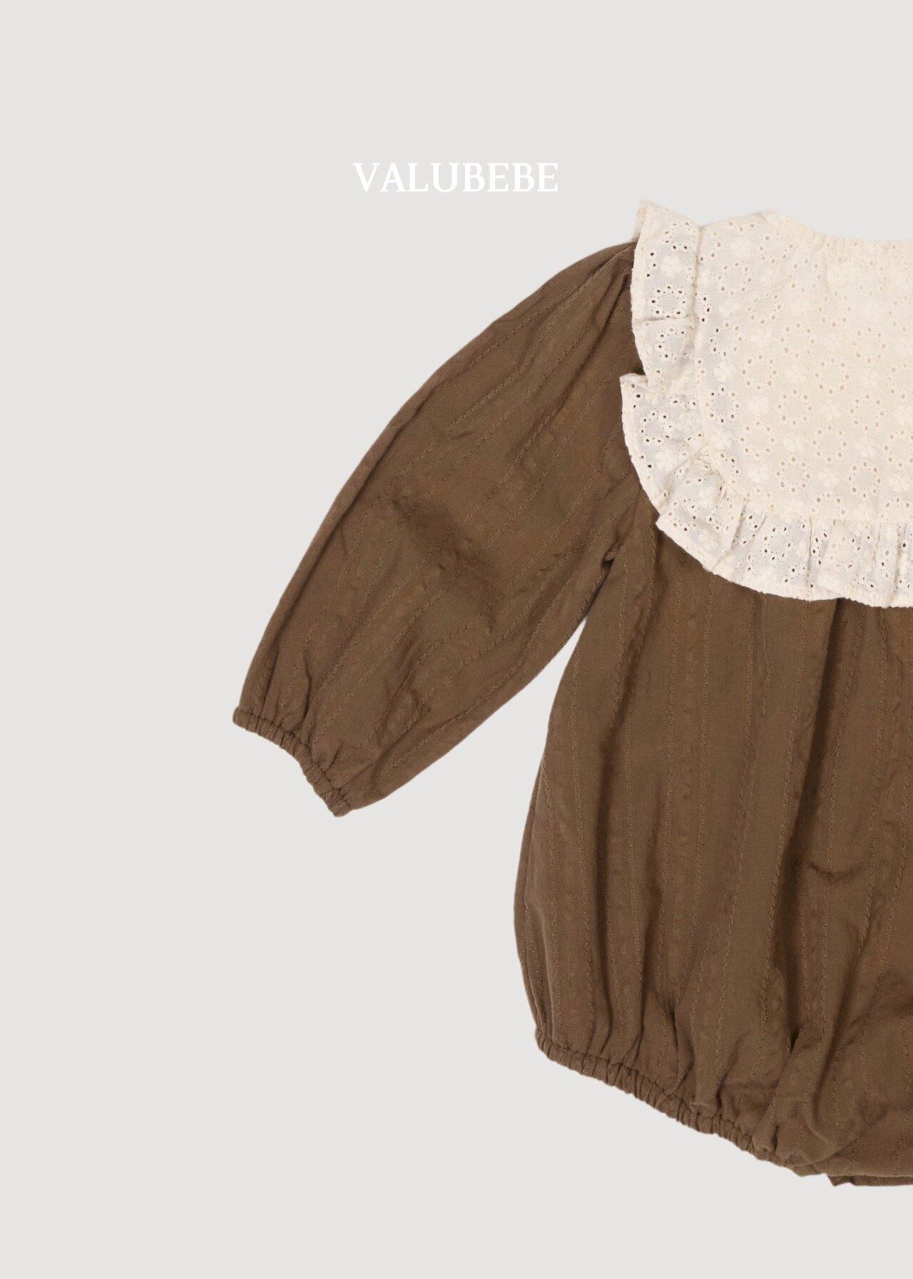 送料無料【予約】/ ブルノフリルロンパース / valubebe
