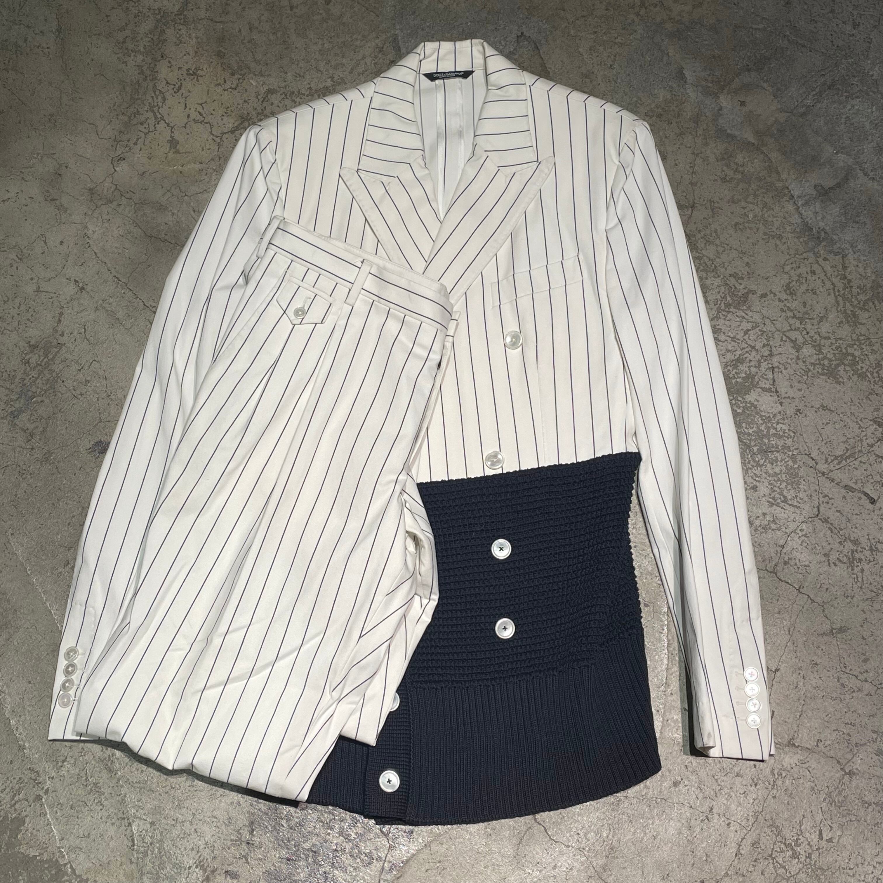 DOLCE&GABBANA ドルチェ＆ガッバーナ セットアップスーツ ストライプ 