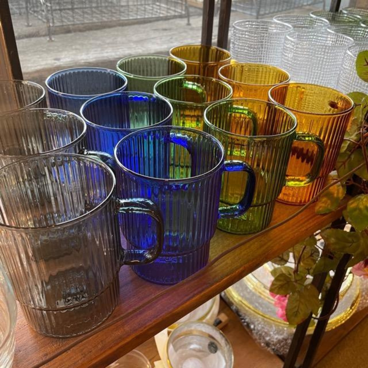 STACKING GLASS MUG 4color / スタッキングガラスマグ 全4色 マグカップ クリアカラー 透明感 カラフル シンプル かわいい おしゃれ ギフト プレゼント