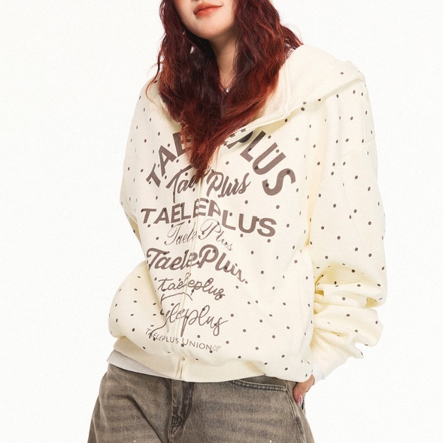 dot logo sweat zip-up hoodie　ドットロゴスウェットジップアップフーディー　J1703