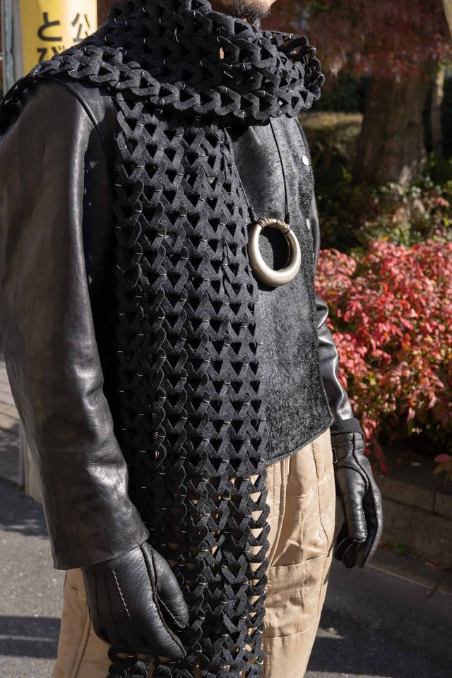 OPPOSE DUALLITY /  Melton Snake Scarf  (221113)