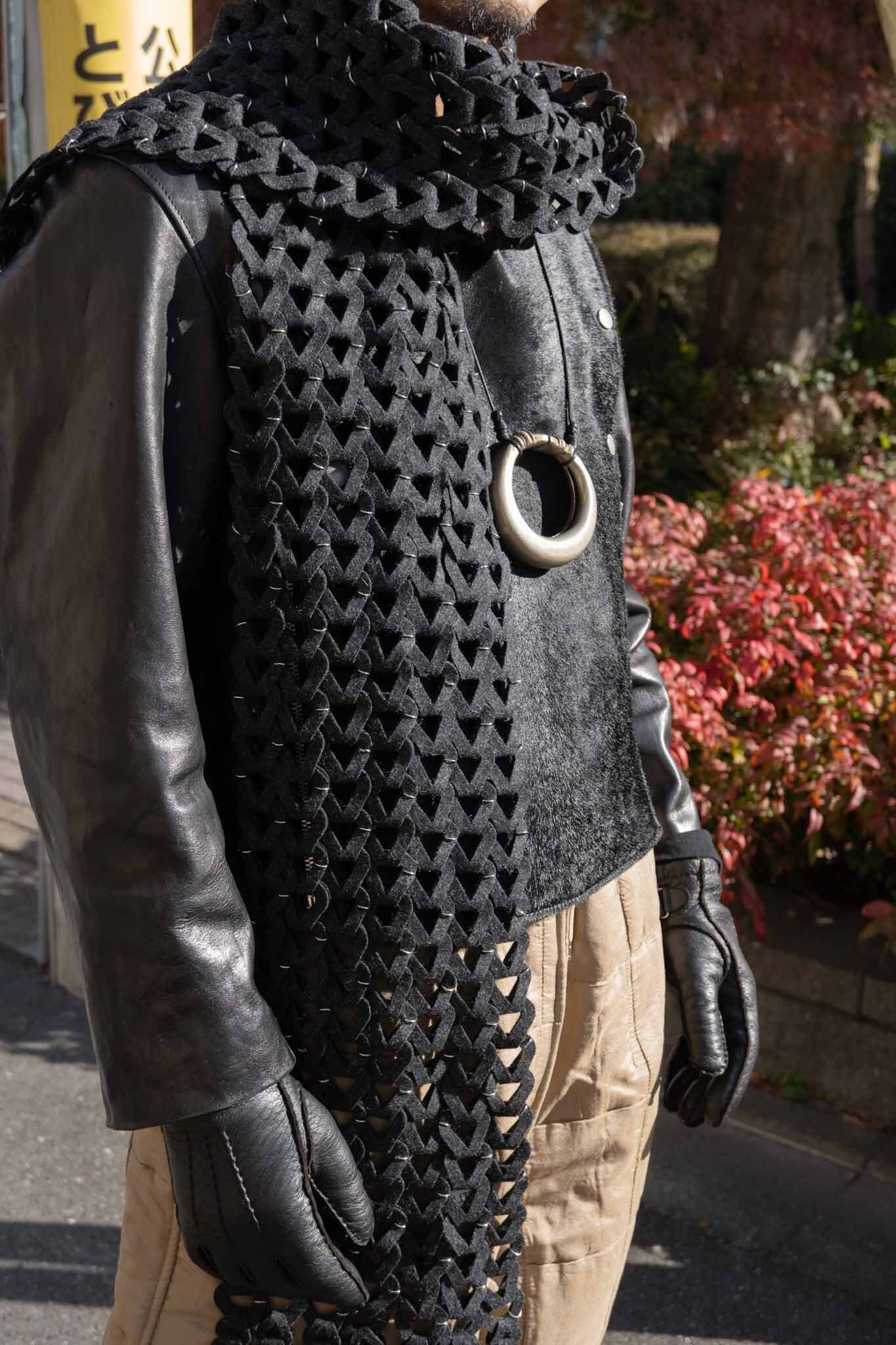 OPPOSE DUALLITY / Melton Snake Scarf (221113)