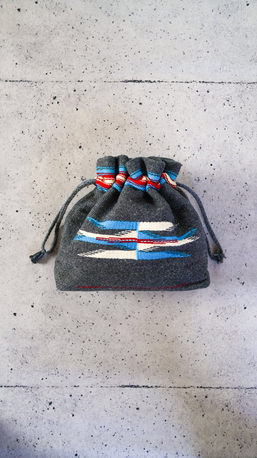 VINTAGE】ORTEGA'S オルテガ チマヨ 巾着バッグ 《ネイティブ