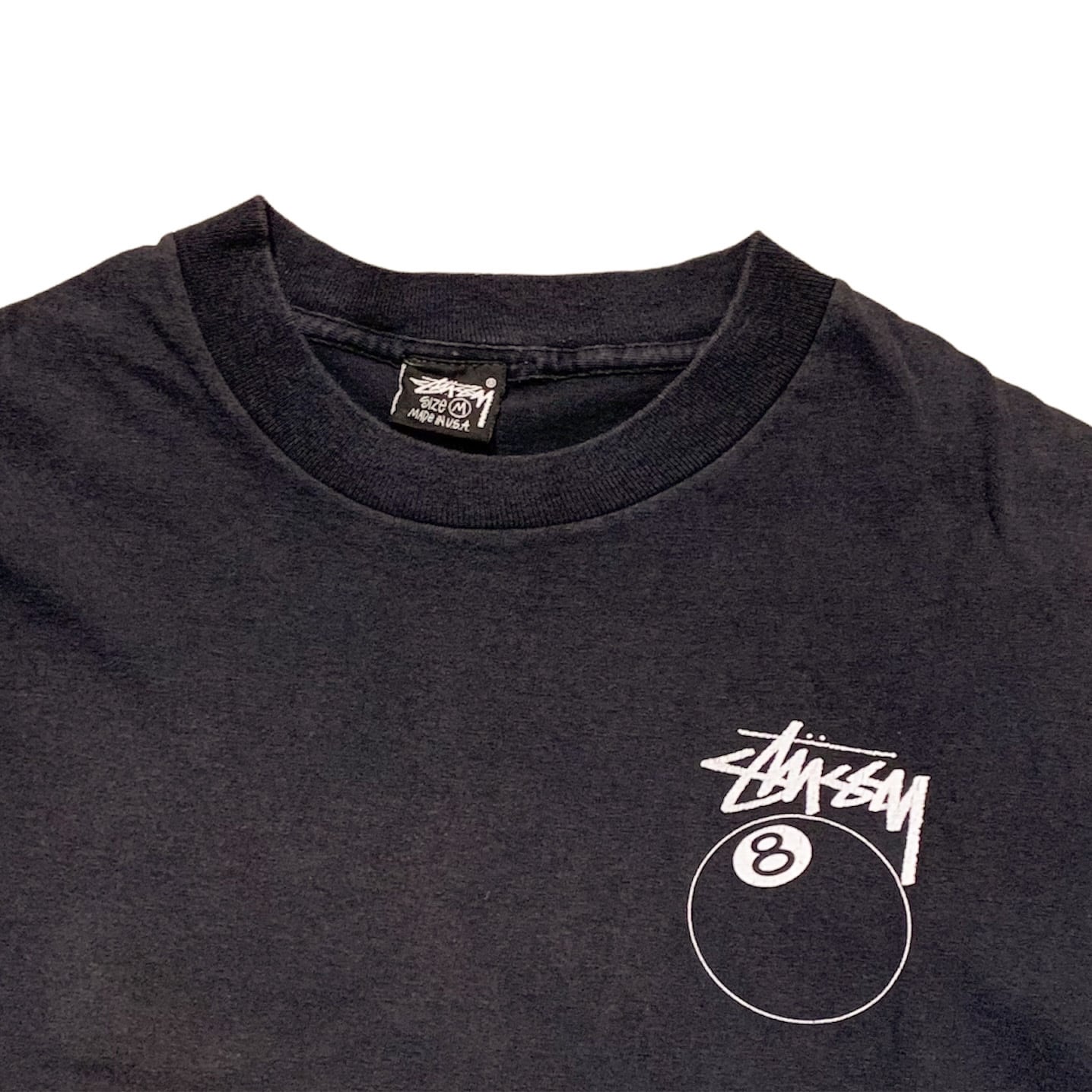 80's 黒タグ Old Stussy 8Ball T-Shirt M / オールドステューシー 8