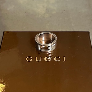 -GUCCI- silver925 G design ring