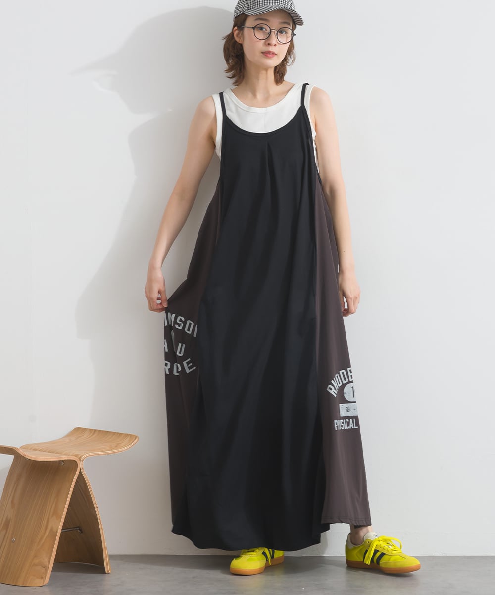 A261039 【接触冷感シリーズ】 プリントキャミワンピース / Cool Touch
