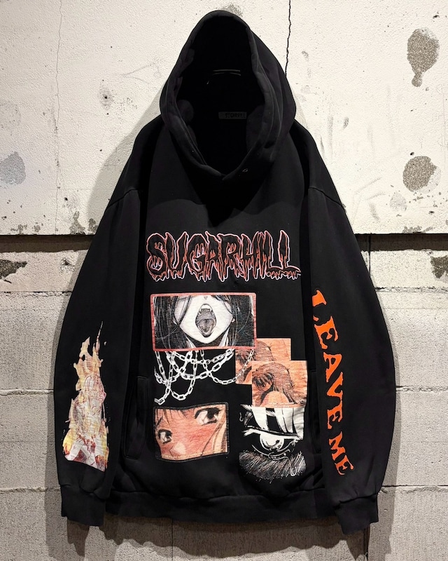 【Caka otto】Anime Graphic Loose Pullover Hoodie